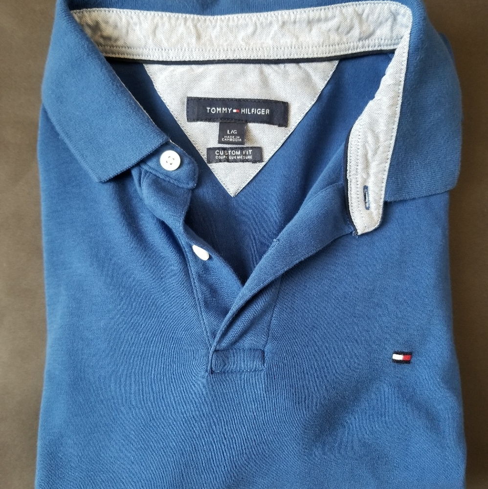 Blue Tommy Hilfiger Polo